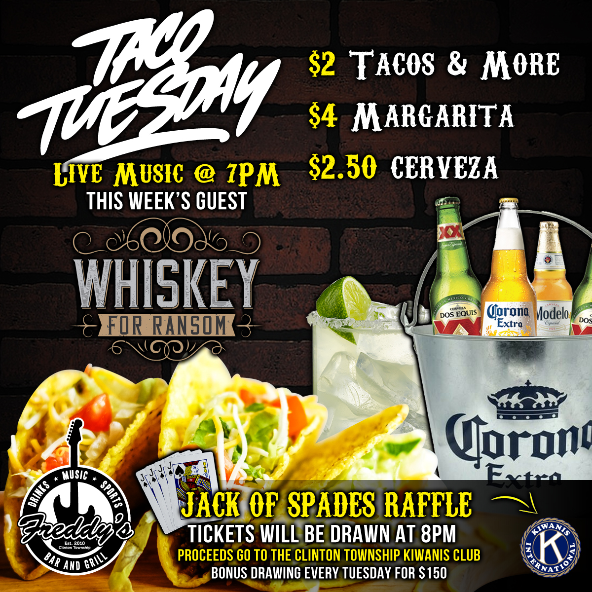 9/19 Taco Tuesday with Whiskey for Ransom